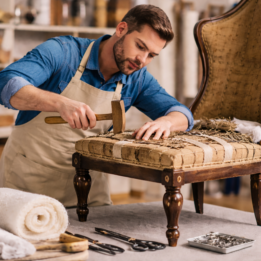 Réparation de fauteuils à Woluwe-Saint-Lambert : confiez votre mobilier au savoir-faire de Le Garnisseur Michel